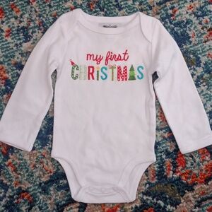 Mud Pie First Christmas bodysuit
